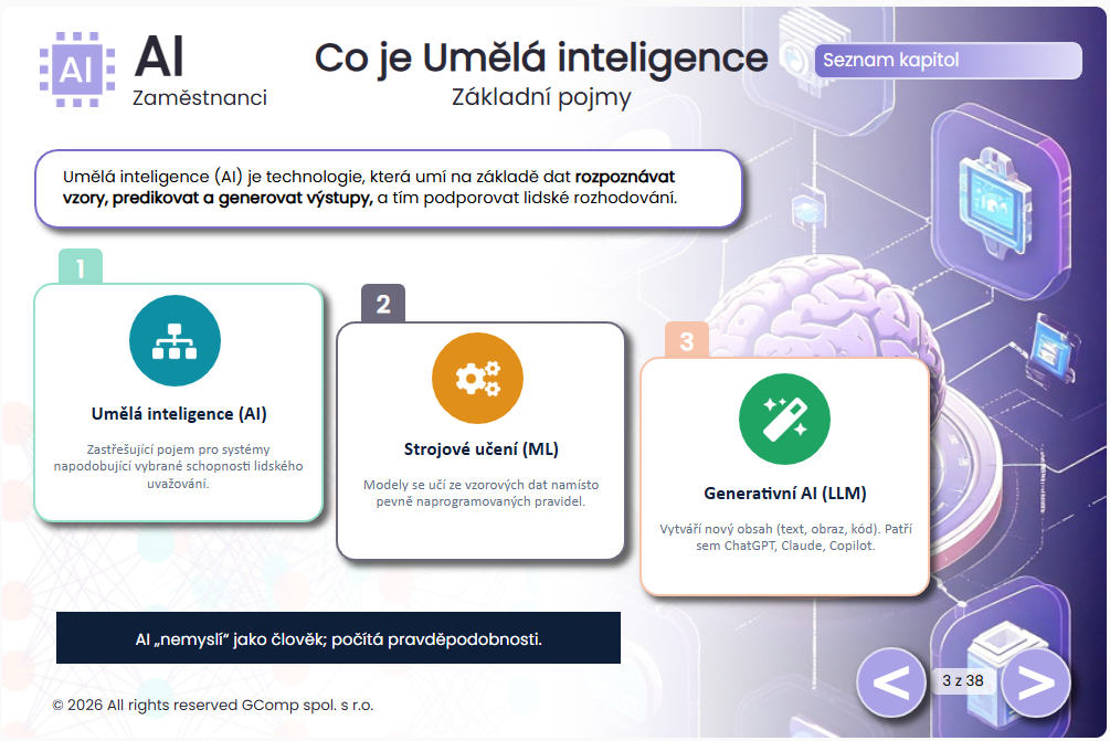 Používání umělé inteligence - AI